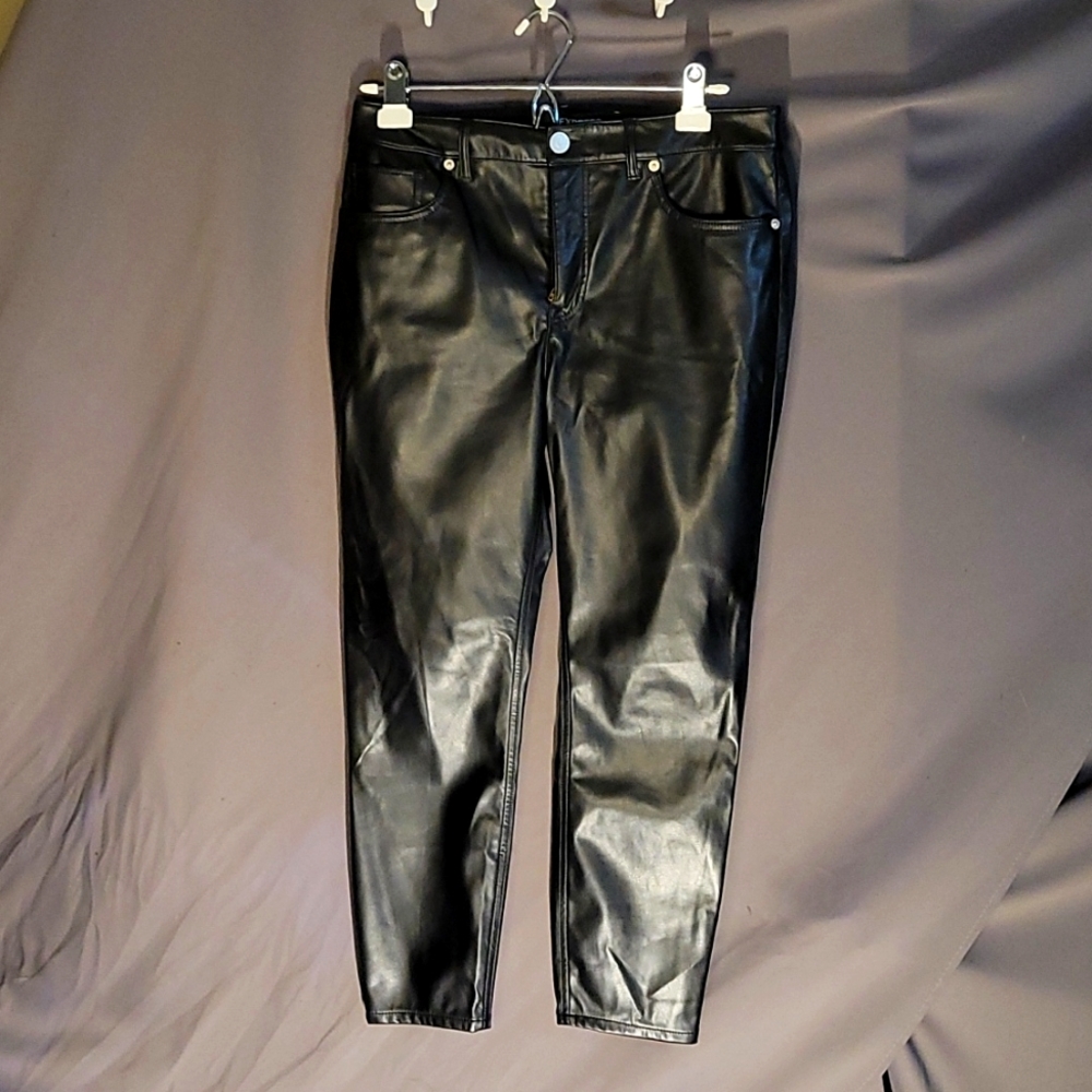 Express leather pants